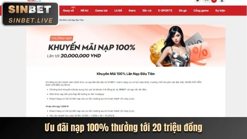 Thưởng nạp lại hàng ngày cho slot game